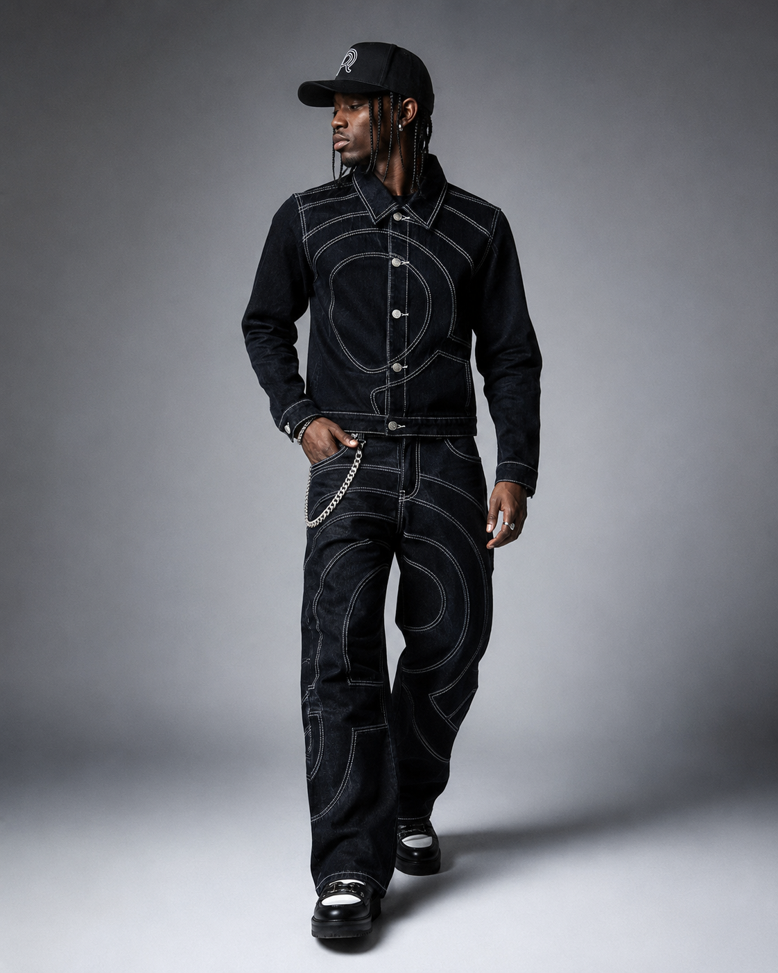 Voyager Midnight Denim Set